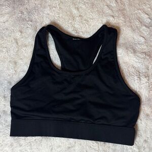 Fabletics Black Racerback Sports Bra